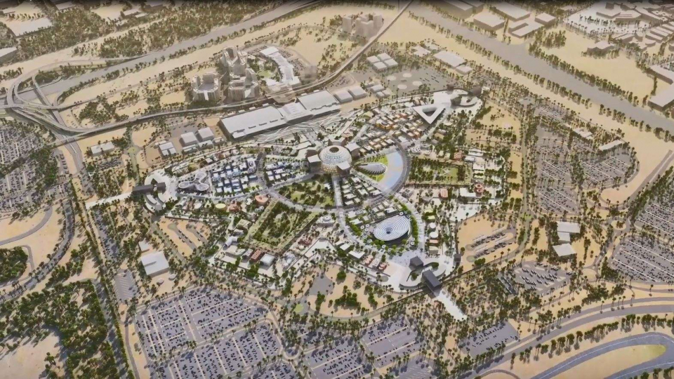 masterplan exposition dubaï 2020